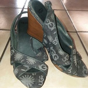 EUC, UGG Slingback Wedges